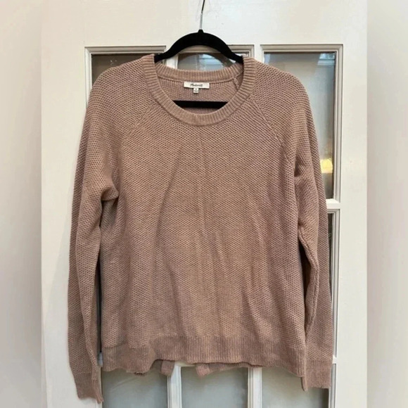 Madewell | Caramel Tan Province Cross-Back Pullover Sweater Size Medium M - Picture 2 of 13